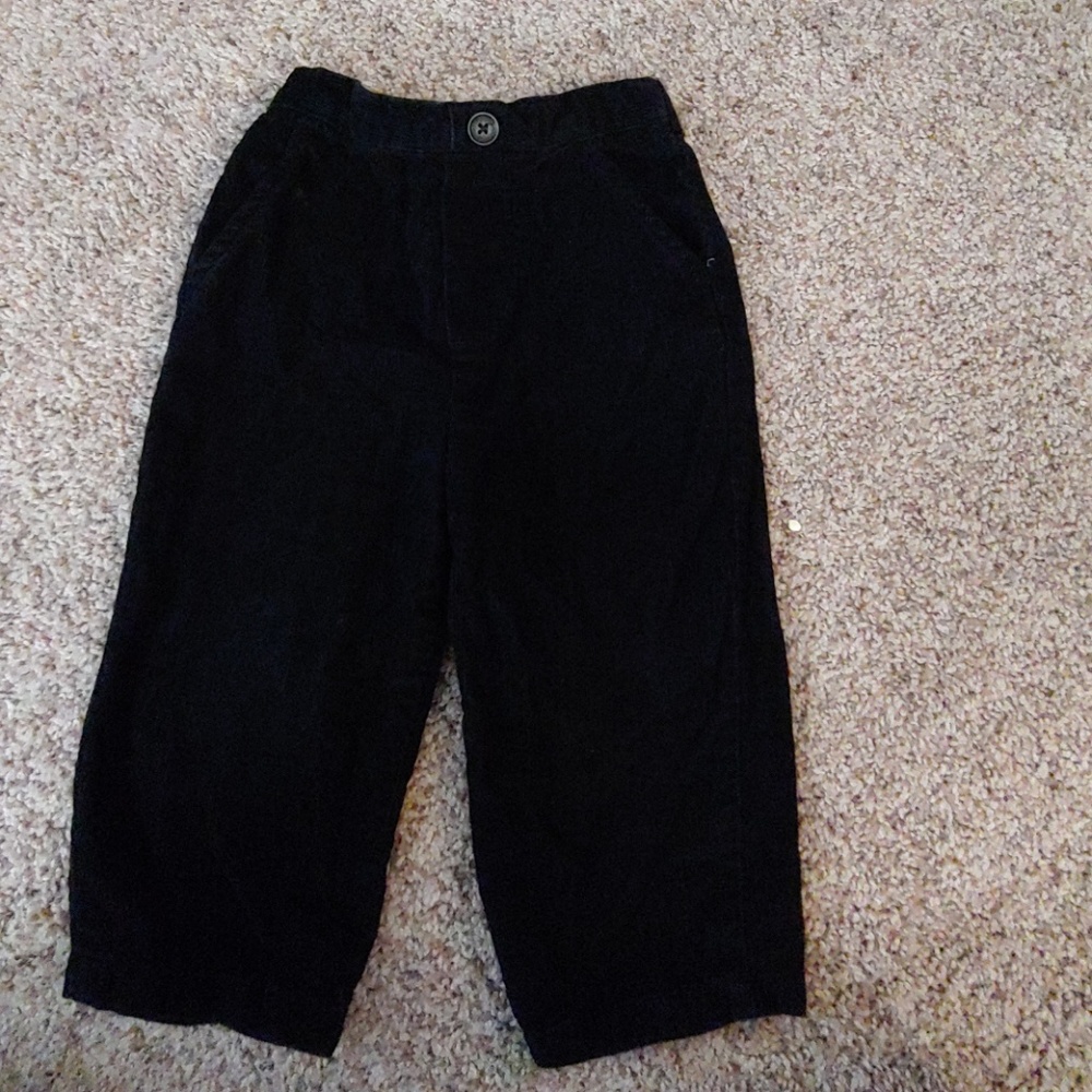 24m boy black corduroy pants